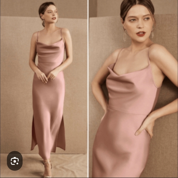 Sachin + Babi Dresses & Skirts - Sachin And Babi satin Cowl Neck Dress